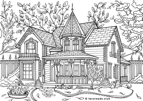 Free Coloring Pages Houses Web Dog House Coloring Page. - Printable Templates Free