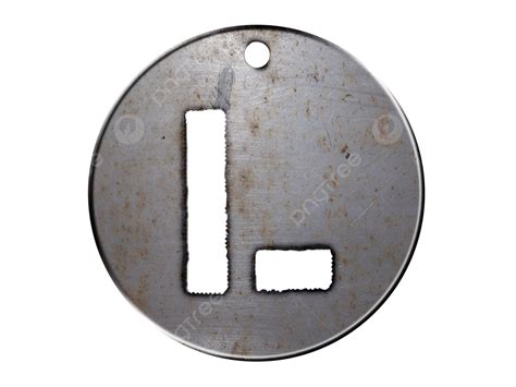 One Letter Of Metallic Disc Alphabet Letter, Decoration, Coating ...