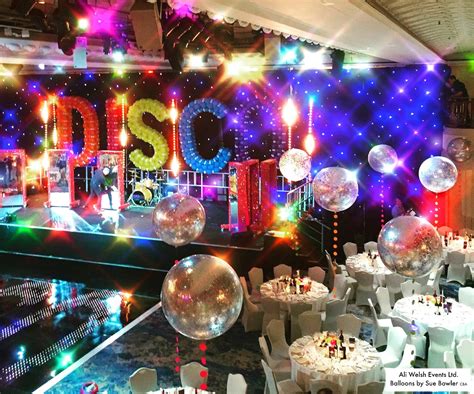 The Very Best Balloon Blog: Christmas Party with a 70's Disco Theme