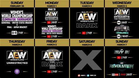 Aew Ppv Schedule Events List All Elite Wrestling Pay Per | Hot Sex Picture