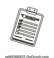 900+ Checklist Document Sheet Clip Art | Royalty Free - GoGraph
