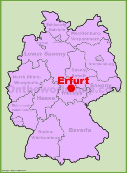 Erfurt Maps | Germany | Maps of Erfurt