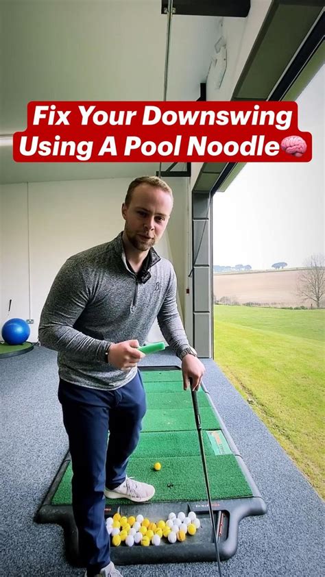 Fix Your Downswing Using A Pool Noodle | Golf drills, Golf training ...