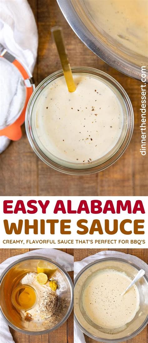 Alabama White Sauce Recipe (No-Cook, Ready in 5!) - Dinner, then Dessert