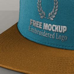 Free Cap Mockup PSD with Realistic Embroidered Logo | PSDDude