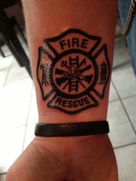 Fire Department Maltese Cross Tattoo - l2sanpiero