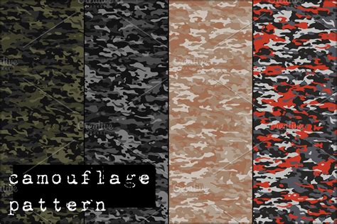 Camouflage pattern ~ Graphic Patterns ~ Creative Market