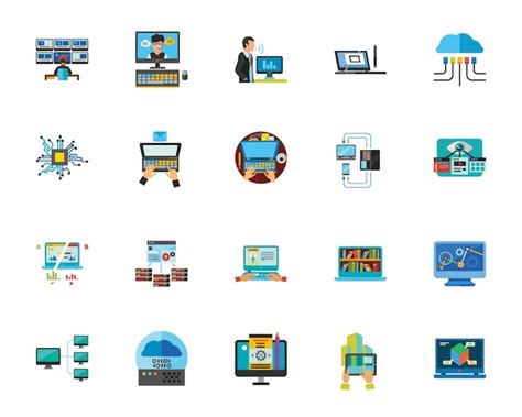 Premium Vector | Programming icon set