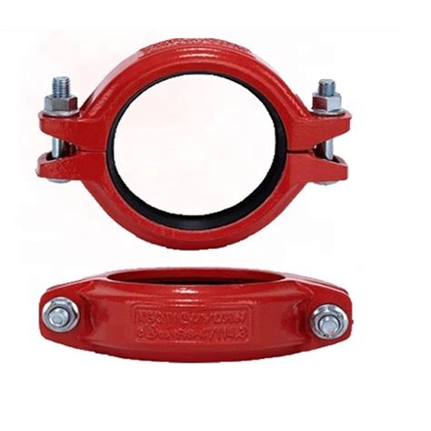 ASTM A536 65-45-12 FM UL Ductile Iron Grooved Pipe Fittings Flange Clamps - China Grooved ...