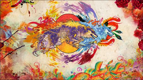 1366x768 resolution | abstract painting, Snyp, artwork, fantasy art, digital art HD wallpaper ...