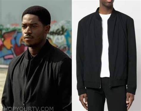 Snowfall: Season 6 Episode 6 Franklin Saint's Black Bomber Jacket ...