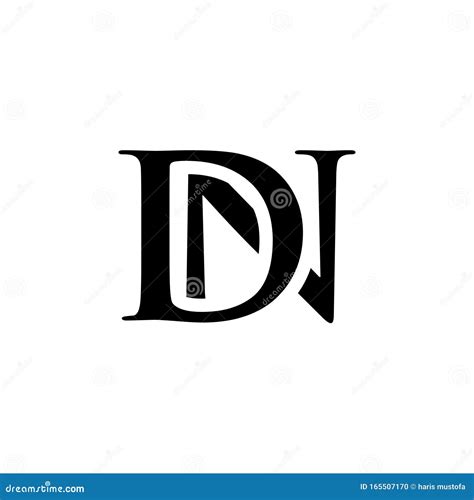 Initial Dn Alphabet Logo Design Template Vector | CartoonDealer.com #165507170