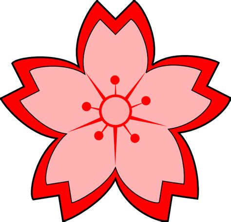 Cartoon Sakura Blossom Clip Art at Clker.com - vector clip art online ...