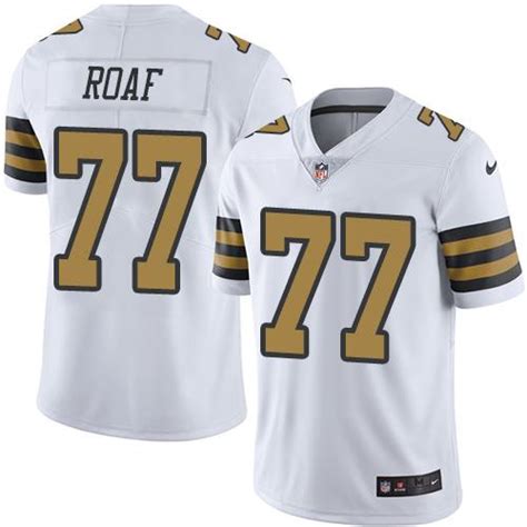 Nike Saints #77 Willie Roaf White Men’s Stitched NFL Limited Rush Jersey | Cheap Authentic ...