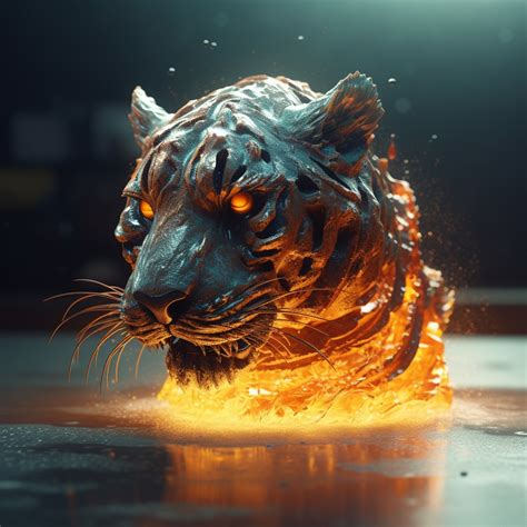 Fire Tiger Wallpaper Hd