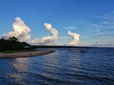 Mobile Bay Beach on the Alabama Gulf Coast Stock Photo - Image of beach, mobile: 150688804