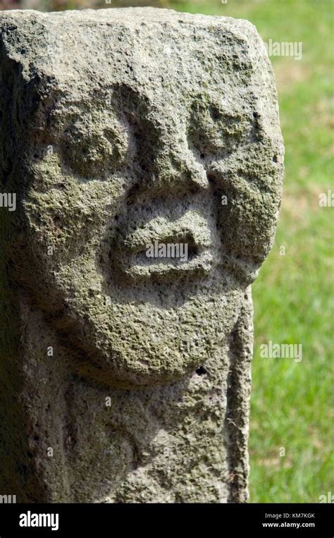 Ancient Celtic Carved Stone Ireland High Resolution Stock Photography ...