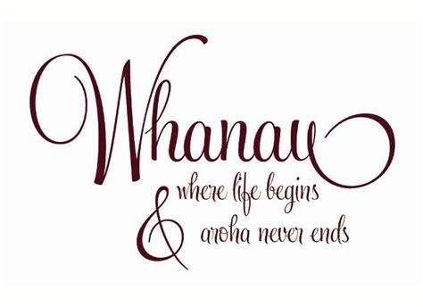 Whanau - where life begins - Grafix Wall Art | Good life quotes, Maori ...