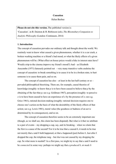 (PDF) Causation