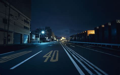 night, road, Japan, street, city, HD Wallpaper | Rare Gallery