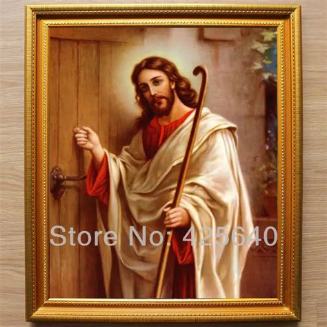 Aliexpress.com : Buy Jesus Knocking at the Door Oil painting on canvas hight Quality Hand ...