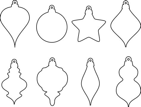 Printable Small Christmas Ornaments