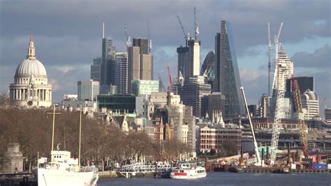 London Skyline From Waterloo Bridge January 19 2018 - YouTube