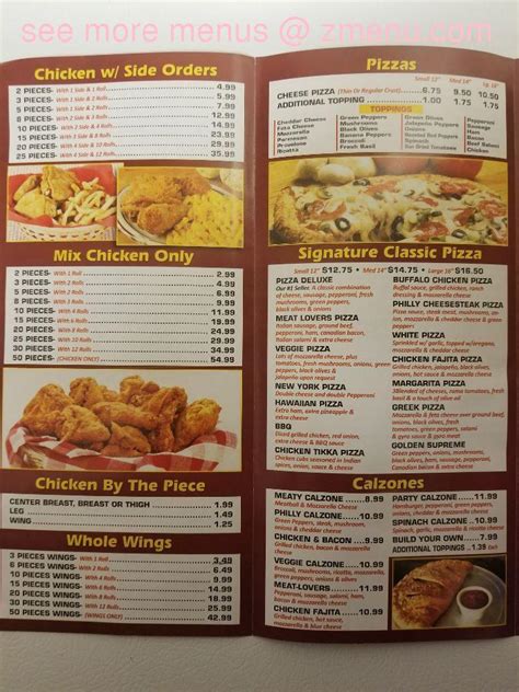 Online Menu of Crown Chicken & Pizza Restaurant, Vineland, New Jersey ...