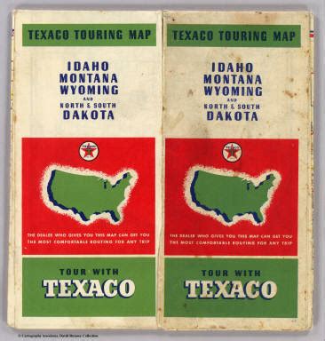 Cover: Road map Idaho, Mont., Wyo. / Rand McNally and Company; Texas Company / 1937