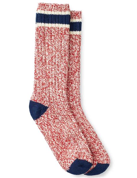 Red Wing 97331 Ragg Wool Stripe Socks - Red/Navy - Accessories from Fat Buddha Store UK