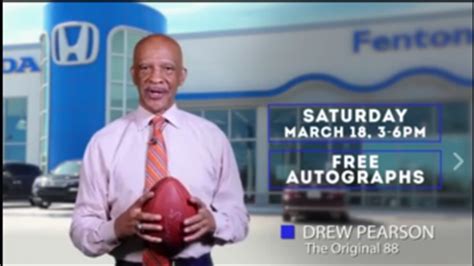 Drew Pearson Autograph Signing In Ardmore Saturday -- Fenton Honda of ...