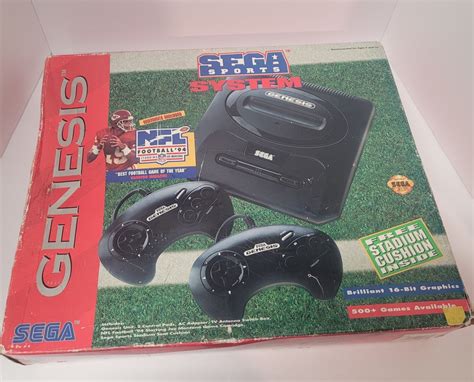 Vintage Rare Sega Genesis SPORTS SYSTEM NFL Football '94 Includes All Original Items and Box - Etsy