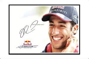 Daniel Ricciardo, Autographed, Pure Cotton Canvas Image. Limited Edit ...