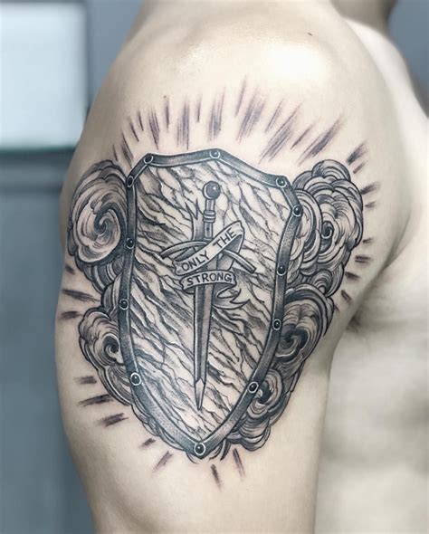 101 Amazing Shield Tattoo Ideas That Will Blow Your Mind! | Shield tattoo, Tattoos, Armor of god ...