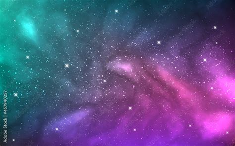 Cosmos texture. Colorful galaxy with bright stars. Space background ...