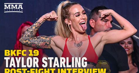 Taylor Starling reacts to 28-second knockout win at BKFC 19, eyes title ...