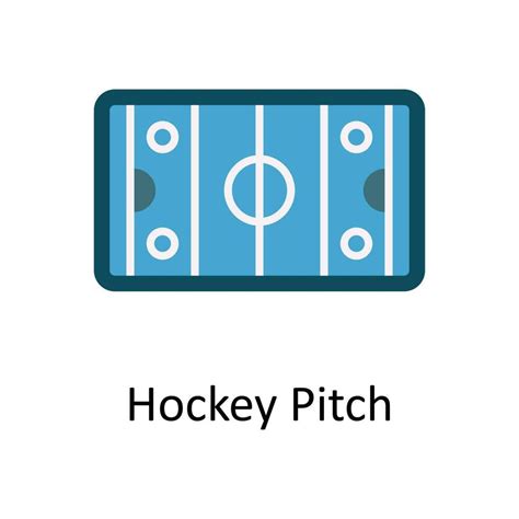 Hockey Pitch Vector Flat Icon Design illustration. Sports and games ...