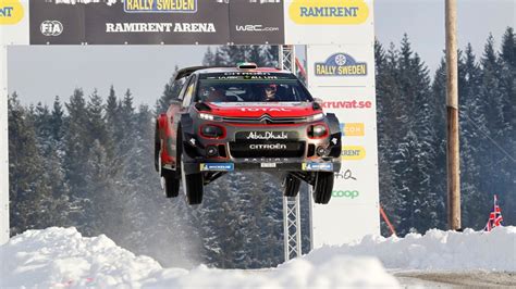 Craig Breen sitting second at Rally Sweden