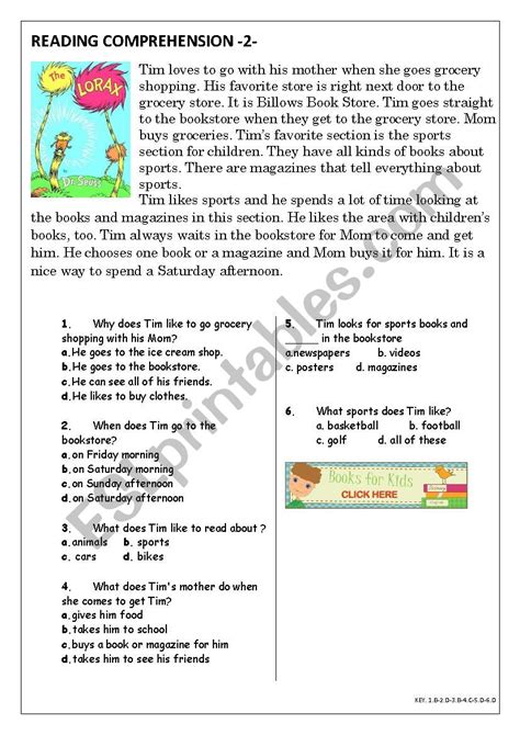 Reading Comprehension for beginner and Elementary Students 2 - ESL worksheet by rambertico