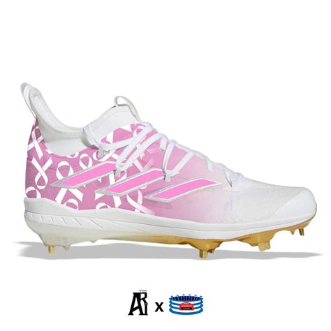 "Pink Ribbon" Adidas Adizero Afterburner NWV Cleats – Stadium Custom Kicks