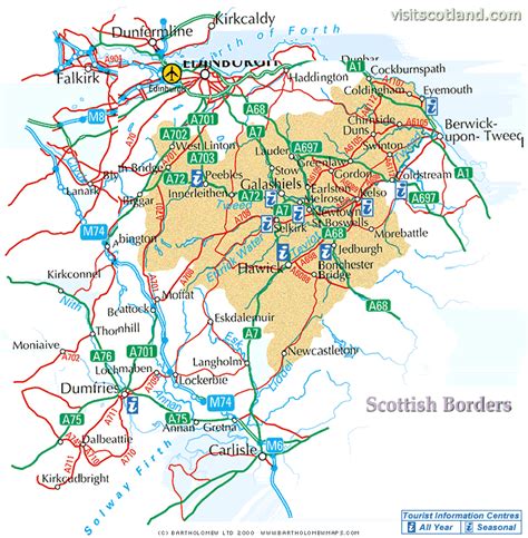 Map of Scottish Borders Province Area