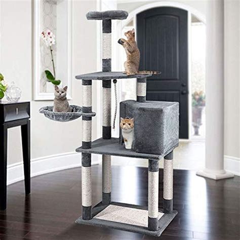 Cat Tree Condo with Scratching Post Platform – Simple Deluxe