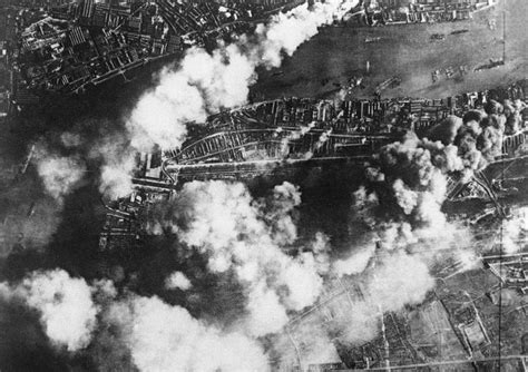 The effects of a large concentrated attack by the German Luftwaffe, on London dock and industry ...