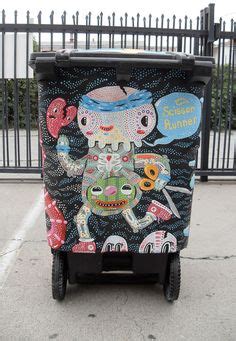 Creative trash cans on Pinterest