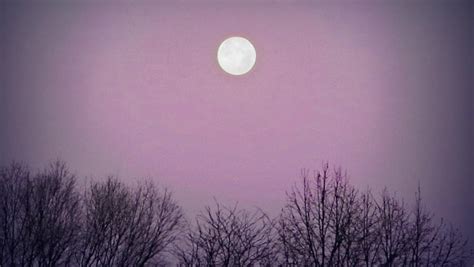 Moon (violet sky) by XxLonerEyesxX on DeviantArt