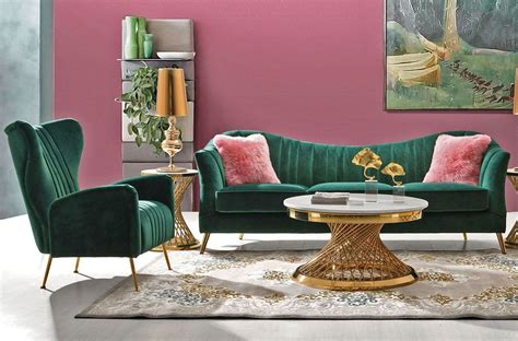 Margo Modern Design Sofa Emerald Green