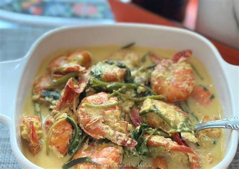 Resipi Udang & Kangkung Masak Lemak Cili Padi oleh Sesimple Loralin - Cookpad