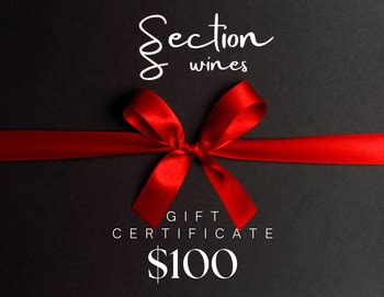 Section Wines - Products - Gift Card