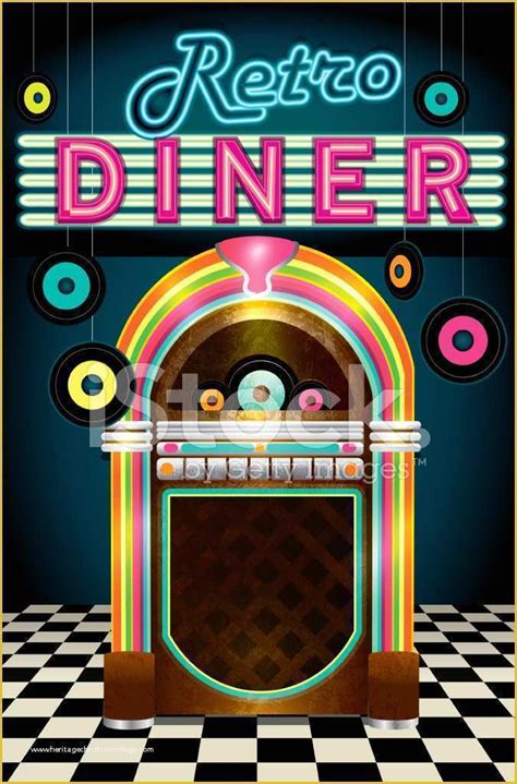 50s Diner Menu Templates Free Download Of Late Night Retro 50s Diner Menu Layout with Jukebox ...