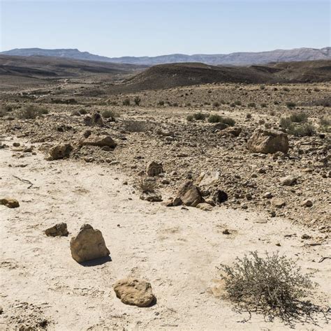 Landscape of the Desert in Israel Stock Image - Image of middle ...